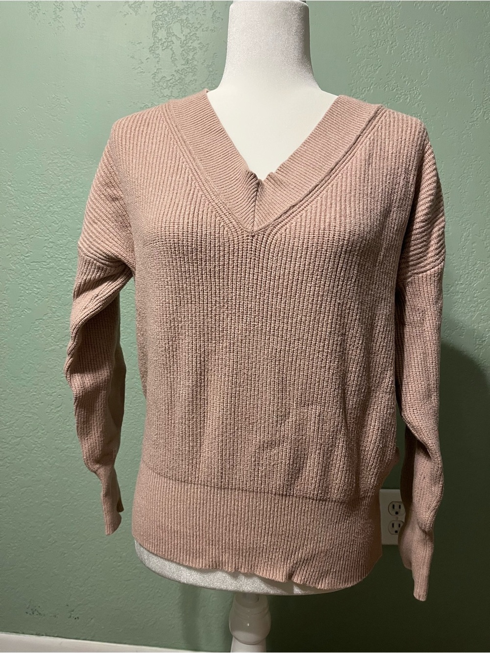 Philosophy Pink V-Neck Sweater